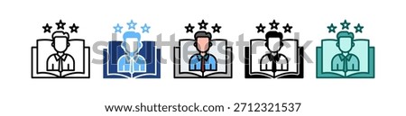 Experiential Learning Icon Multiple Vector Illustration