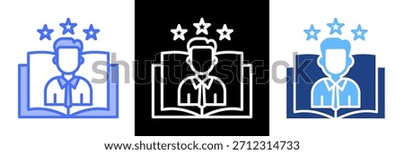 Experiential Learning Icon triplestyle Vector Illustration