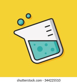 Experiment Beaker vector icon