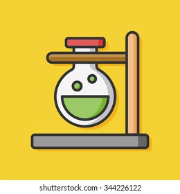 Experiment Beaker vector icon