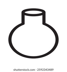 Experiment bottle icon with a clean and modern design. Suitable for laboratory, science, chemistry, research, and education-related projects.