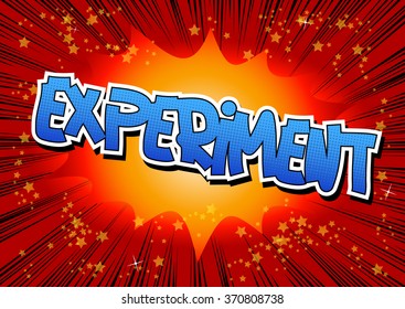 Experiment - Comic book style word