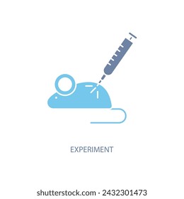 experiment concept line icon. Simple element illustration. experiment concept outline symbol design.