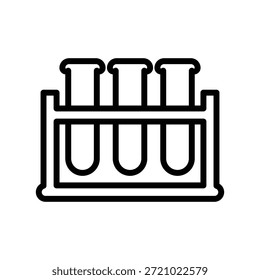 Experimentierflaschensymbol, Linien-Vektorgrafiken