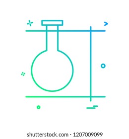 Experiment flask icon vector design