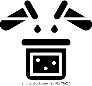 Experiment Icon Glyph Vector Illustration
