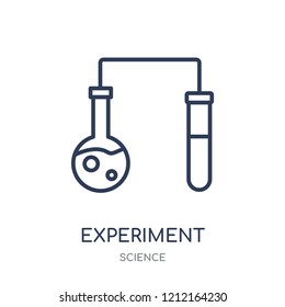 Experiment icon. Experiment linear symbol design from Science collection. Simple outline element vector illustration on white background.