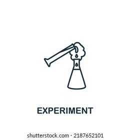 Experiment icon. Monochrome simple icon for templates, web design and infographics