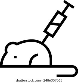 experiment icon. Thin linear style design isolated on white background