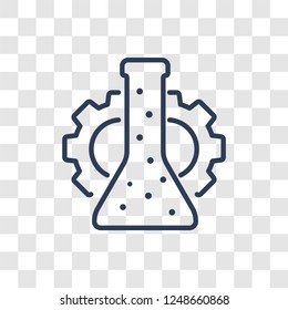Experiment icon. Trendy linear Experiment logo concept on transparent background from Science collection