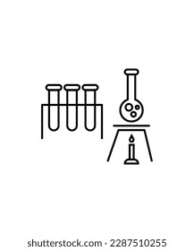 icono de experimento,icono de mejor línea vector.