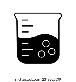 Experiment jug vector icon which can easily modify or edit

