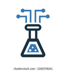 Experiment, laboratory icon. Simple editable vector graphics.