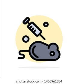 Experiment, Laboratory, Mouse, Science Abstract Circle Background Flat color Icon. Vector Icon Template background
