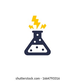Experiment Laboratory Symbol. Web Icon Logo Template Design Element.