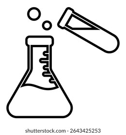 Experiment line icon design. Experiment thin black outline symbol vector illustration. editable stroke icon on transparent background. - Powered by Shutterstock - Get 15% off with code: PIKWIZARD15