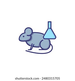 Experiment line icon. Science, biology, investigation. Science concept. Vector illustration for topics like science, investigation, biology