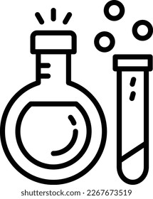 Experiment Line Vector Icon Design
