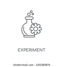 Experiment linear icon. Experiment concept stroke symbol design. Thin graphic elements vector illustration, outline pattern on a white background, eps 10.