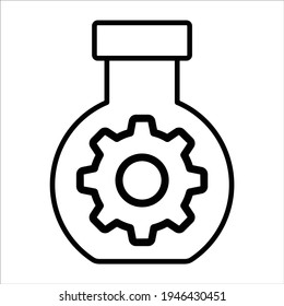 experiment management line icon modern illustration