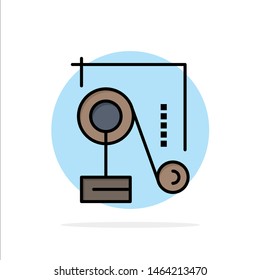 Experiment, Physics, Education, Experiment Physics Abstract Circle Background Flat color Icon. Vector Icon Template background