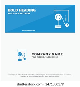 Experiment, Physics, Education, Experiment Physics SOlid Icon Website Banner and Business Logo Template. Vector Icon Template background