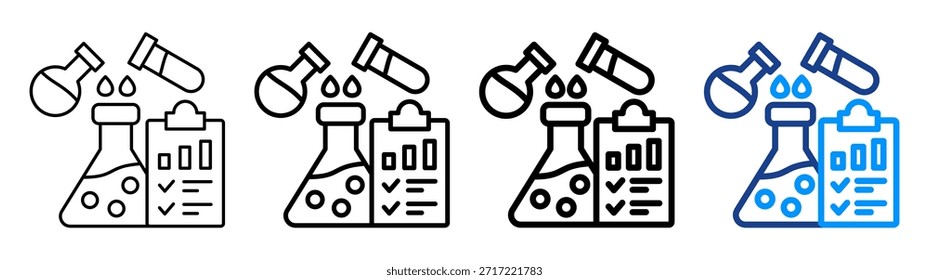 Ícone de Resultados do Experimento Conjunto de Coleta de Outline Diferente