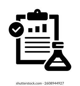 Experiment Results Icon Element for Design