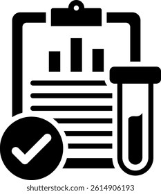 Experiment Results Icon Mixed Vector Illustration