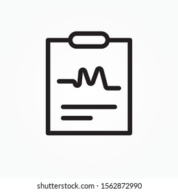 Experiment results vector sign icon design
