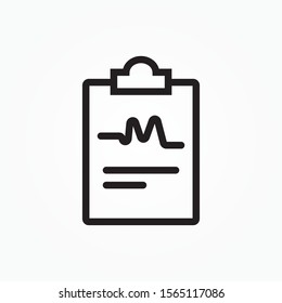 Experiment results vector sign icon design