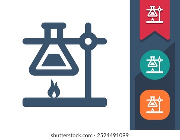 Ícone Experimentar, Ciência, Pesquisa, Laboratório. Profissional, ícone pixel perfeito. Formato EPS 10.