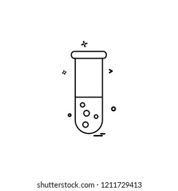 experiment science test tube icon vector design