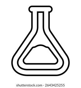 Experiment set line icon design. Experiment set thin black outline symbol vector illustration. editable stroke icon on transparent background.