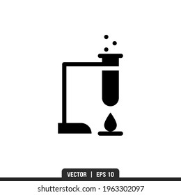 Experiment Silhouette icon vector, illustration logo template in trendy style. Suitable for many purposes.