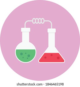 experiment vector flat colour icon 