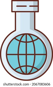 experimente ilustración vectorial en un fondo transparente. Símbolos de calidad superior.Icono de color plano de línea vectorial para el concepto y el diseño gráfico.