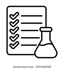Experiment Vector Line Icon Design