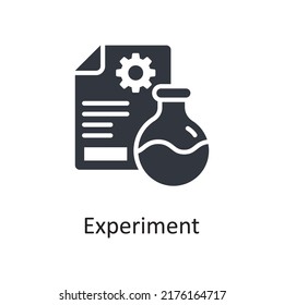 Experiment vector Solid Icon Design illustration. Project Managements Symbol on White background EPS 10 File