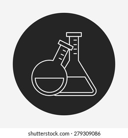 Experimental drugs line icon