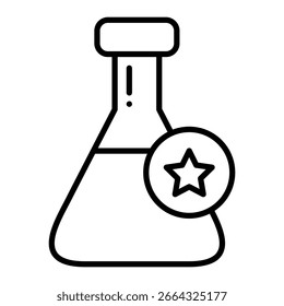 Experimental Flask with editable stroke