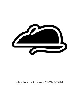 experimental mouse icon. Element of Science for mobile concept and web apps icon. Glyph, flat icon for website design and development, app development