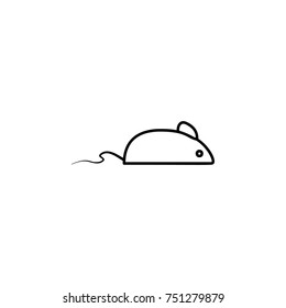 experimental mouse icon on white background