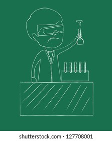 experimental on chalkboard