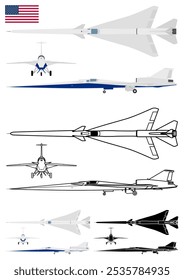 Experimental supersonic aircraft, Low-Boom, USA