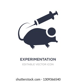 experimentation icon on white background. Simple element illustration from Education concept. experimentation icon symbol design.
