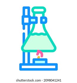 experiments in laboratory tool color icon vector. experiments in laboratory tool sign. isolated symbol illustration