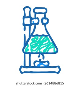 experiments in laboratory tool doodle icon sketch vector. experiments in laboratory tool sign. isolated symbol illustration