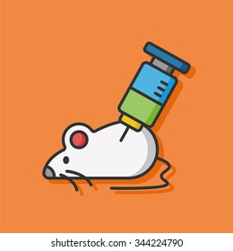 Experiments Rat Vector Icon