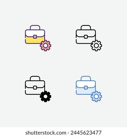 Icono de la experiencia en 4 ilustración de stock de Vector de estilo diferente.